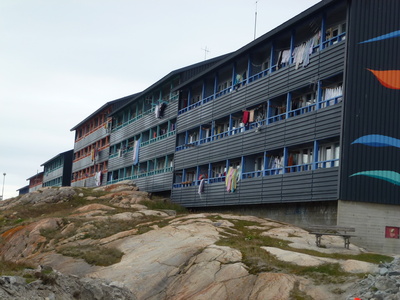 Ein großes Wohnhaus in Ilulissat  ( Grönland )