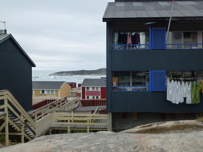 Häuser in Ilulissat  ( Grönland )