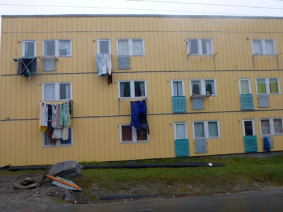 Fassade eines Hauses in Ilulissat  ( Grönland )