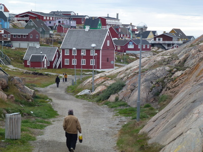 Häuser in Ilulissat  ( Grönland )