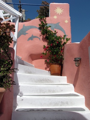 Treppenaufgang Oia/Santorini