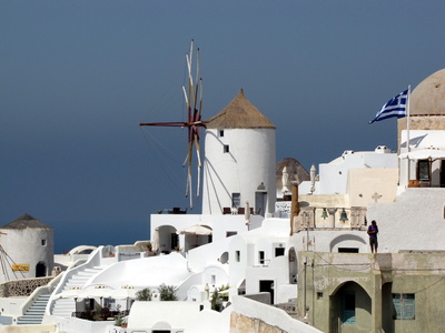 Windmühle auf Oia/Santorini
