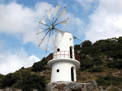 Windmühle auf Kreta