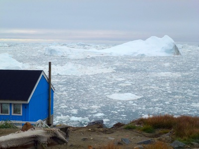 Holzhaus in Ilulissat  ( Grönland )
