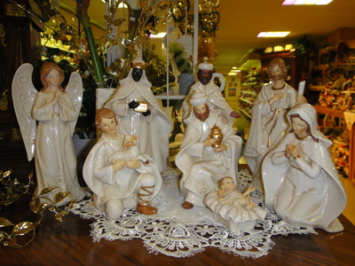 die heilige Familie in Porzellan