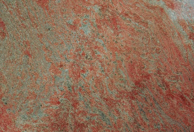 Grün-roter Marmor glatt geschliffen
