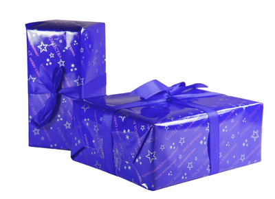 Geschenkpakete blau