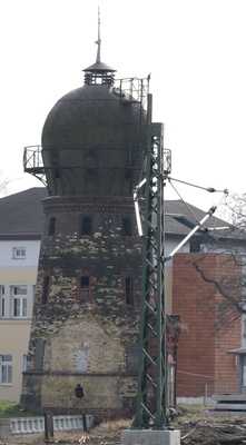 Alter Wasserturm im Bahnhof Merseburg