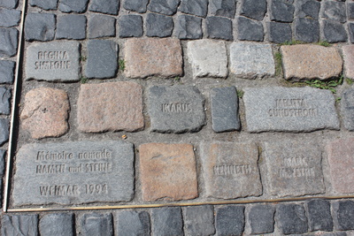 Mahnmal "Namen und Steine" in Weimar