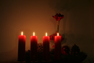 Rote Kerzen