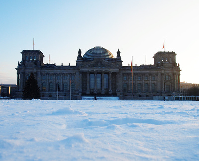 Reichstag im Schnee
