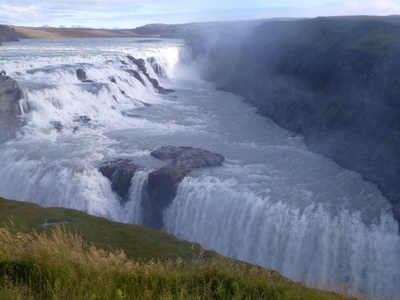 Wasserfall Gullfoss in Island