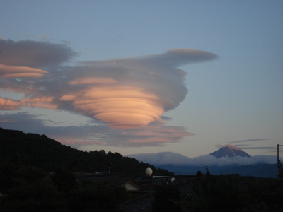 Abendhimmel am Fuji-san