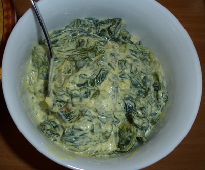 Spinatsalat mit Joghurt