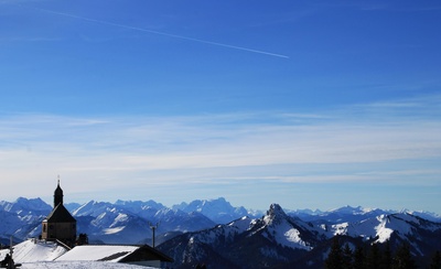 Wallberg-Blick über Buchstein zur Zugspitze