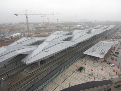 Hauptbahnhof Wien vor der Eröffnung 2012