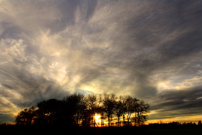 wolkenspiel am abend