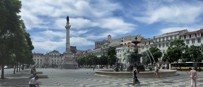 Praça de Dom Pedro IV in Lissabon