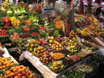 Obst und Gemüse - gesund und farbenfroh