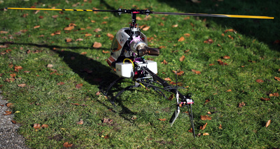 Modellhelikopter mit Wellenturbine