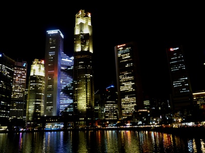 Singapur bei Nacht 1