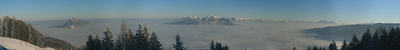 Panoramabild des Nebels im Nationalpark Kalkalpen 2