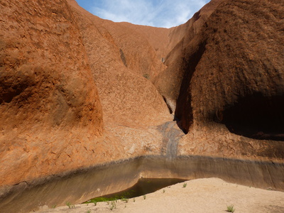 Wasser am Uluru