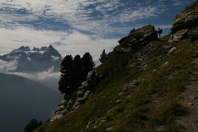Wanderweg in den Schweizer Bergen