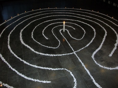 Begehbares Labyrinth