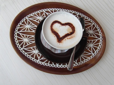 Kaffee mit Herz