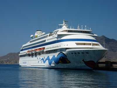 Aida Cara im Hafen von Mindelo