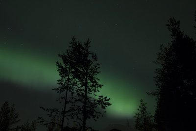 Nordlicht in Finnisch Lappland