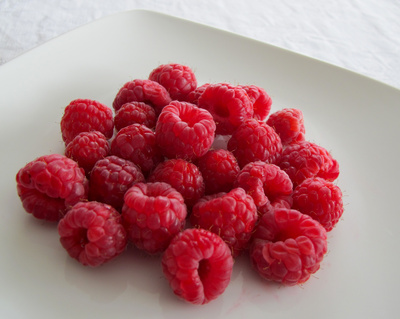 Frische Himbeeren