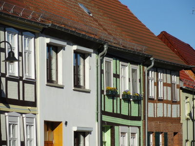 Häuserzeile in Bad Wilsnack