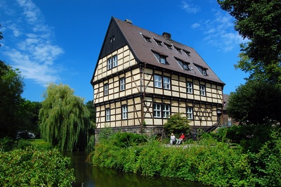 Fachwerkhaus bei Schloss Wittringhausen