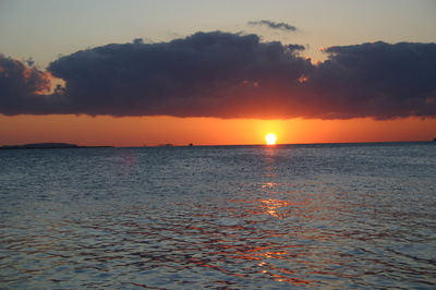 Sonnenuntergang am  See