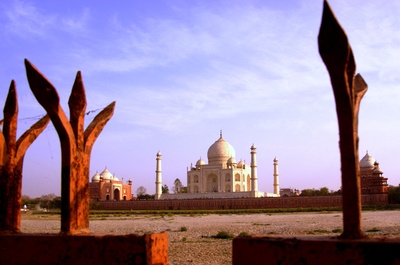Am Yamuna Flussufer gegenüber des Taj Mahal  2