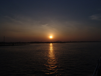 Sonnenuntergang im Mekongdelta