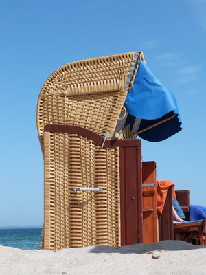 Strandkorb an der Ostsee - Urlaub am Strand