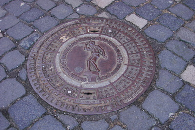 Koblenz, Schachtdeckel Kanalisation