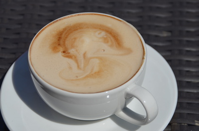 caffee latte Art Delfin