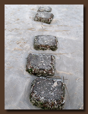 Steine am Strand von Sylt