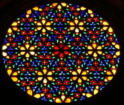 Rosettenfenster in der Kathedrale "La Seu"