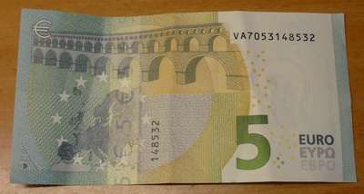 5-Euro-Schein 2013 Rückseite