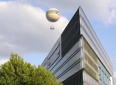Aussichtsballon nahe Haus - Hamburg