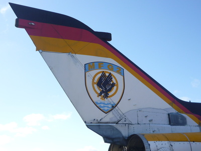 Seitenruder eines Tornados mit dem Wappen des MFG 2