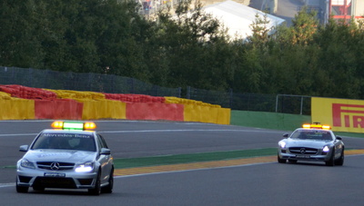 Formula One Safetycars AMG C63 T-Model & SLS
