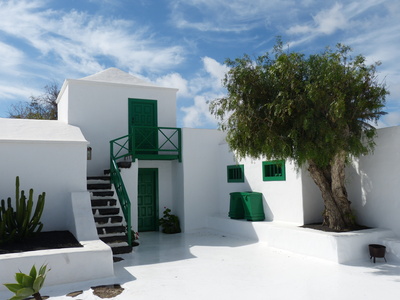 Weiße Häuser auf Lanzarote