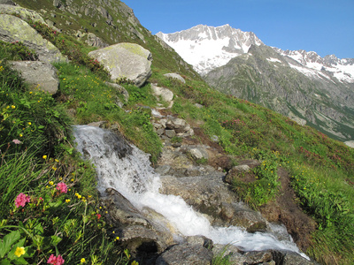 Willkommene Erfrischung am Bergweg