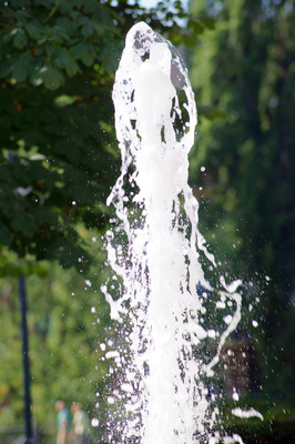Wasserfontäne am Springbrunnen